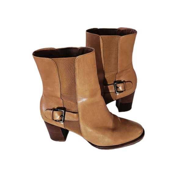 Cole Haan Women's Brown Leather Boots Size 7 - Picture 4 of 8